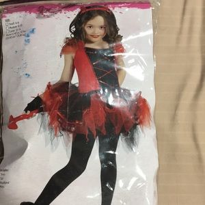 Girls cute devil costume
